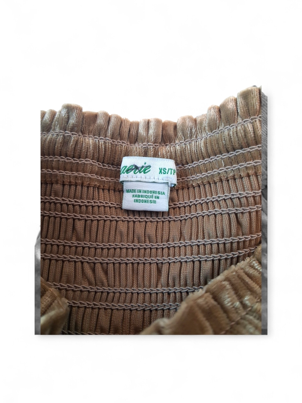 🆕Aerie Frills n Thrills Velvet Smocked Tiered Pull On Mini Skirt Womens Size XS - Picture 6 of 9